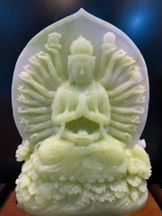 Ngài thiên thủ thiên nhãn ngọc onyx xanh 75cm