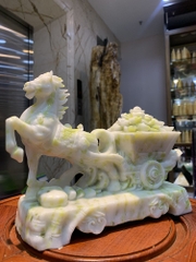 Ngựa Kéo Tiền Vàng Ngọc Serpentine