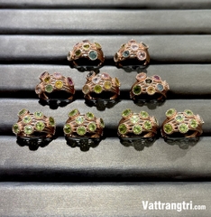 Nhẫn đính đá quý tourmaline gắn trên bạc 925