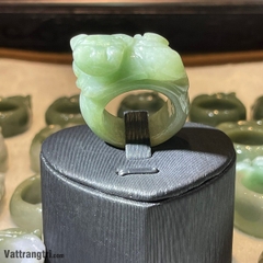 Nhẫn tỳ hưu ngọc phỉ thuý 21mm