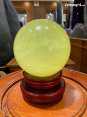 Quả cầu đá thạch anh vàng 12.5cm