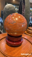 Quả cầu ngọc bích đỏ 13cm