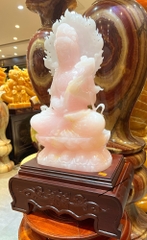 Quan âm ngọc onyx hồng 66cm