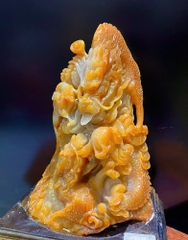 Song Long Vờn Ngọc Ngọc Thọ Sơn 36x23x15cm