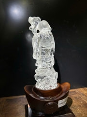 Tác Phẩm Ông Thọ Thạch Anh Trắng 18cm