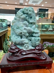 Tác Phẩm Phong Cảnh Hữu Tình Ngọc Phỉ Thuý 37x30cm