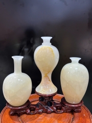 Tam phúc bình ngọc onyx trắng