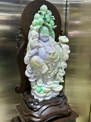 Thần Tài Di Lặc Ngọc Phỉ Thuý (Kèm giấy kiểm đinh)