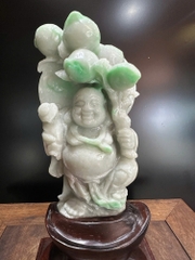 Thần tài di lặc ngọc phỉ thuý (Kèm Giấy Kiểm Định)