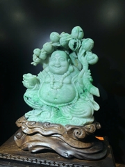 Thần Tài Di Lặc Ngọc Phỉ Thuý (Kèm giấy kiểm đinh)