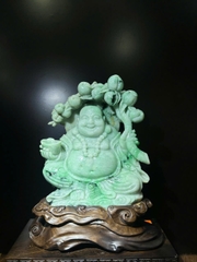 Thần Tài Di Lặc Ngọc Phỉ Thuý (Kèm giấy kiểm đinh)