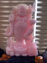 Thần Tài Di Lặc Ngũ Phúc Hồng Ngọc Onyx 180cm