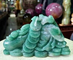Thần tài di lặc thạch anh xanh 22cm