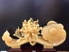 Tp Thanh Gậy Như Ý Mẫu Đơn Ngọc Hoàng Long 71x32x10cm