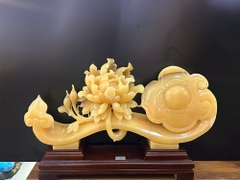 Tp Thanh Gậy Như Ý Mẫu Đơn Ngọc Hoàng Long 71x32x10cm