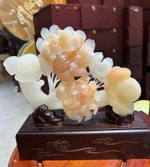 Thanh gậy như ý ngọc onyx 29x25cm