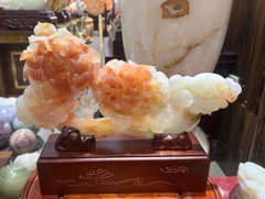 Thanh gậy như ý ngọc onyx 37x20cm