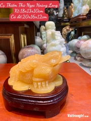 Linh vật Thiềm Thừ Ngọc Hoàng Long 18cm