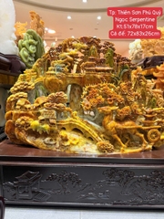 Thiên Sơn Phú Quý Ngọc Serpentine - Quà Trưng Bày Cao Cấp