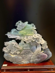 Tp Bồng Lai Tiên Cảnh Ngọc Fluorite 55x53x20cm