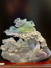 Tp Bồng Lai Tiên Cảnh Ngọc Fluorite 55x53x20cm