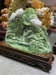 Tp Bồng lai tiên cảnh ngọc serpentine 50x37x14cm