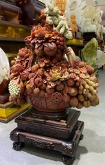 Giỏ hoa phú quý ngọc thọ sơn 47x42x18cm