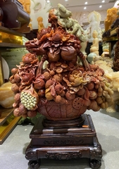 Giỏ hoa phú quý ngọc thọ sơn 47x42x18cm