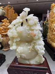 TP Hồ Lô Phú Quý Ngọc Onyx Trắng 65x45cm