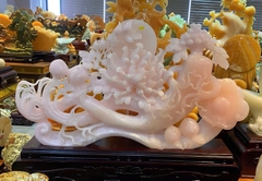 Nhân sâm như ý mẫu đơn ngọc onyx hồng