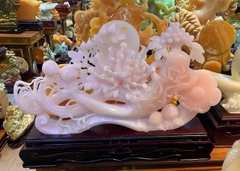 Nhân sâm như ý mẫu đơn ngọc onyx hồng