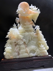 Tp Phong cảnh hữu tình ngọc onyx 104x90x30cm