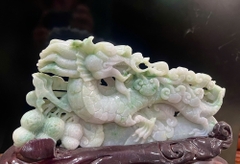 Tp Rồng An Lạc Ngọc Phỉ Thuý + Giấy Kiểm Định 33x22x10cm