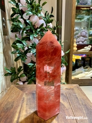 Trụ Đá Obsidian đỏ 28cm