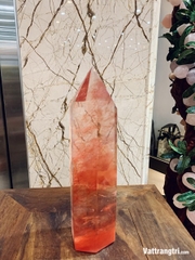 Trụ đá obsidian đỏ 29cm