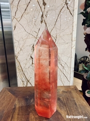 Trụ đá obsidian đỏ 29cm