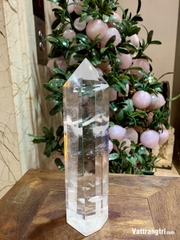 Trụ Đá Obsidian trắng 24cm