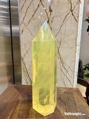 Trụ đá obsidian vàng 30cm