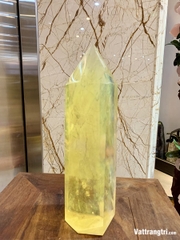 Trụ đá obsidian vàng 30cm