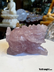 Tượng Long Quy thạch anh tím 15cm