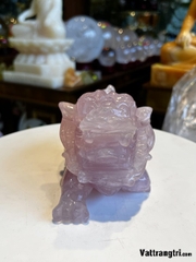 Tượng Long Quy thạch anh tím 15cm