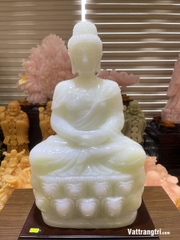 Tượng Phật Tổ ADIDA Ngọc onyx trắng 65cm