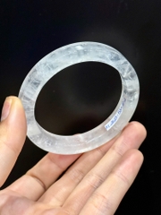 Vòng Bản Vuông Liền Thạch Anh Trắng 53mm