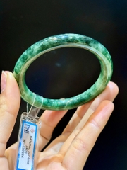 Vòng Liền Bản Đũa Ngọc Phỉ Thuý 55.44mm (Giấy kiểm định PNJ)