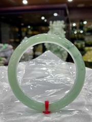 Vòng Liền Bản Hẹ Ngọc Phỉ Thuý 53.2mm (Kèm Giấy Kiểm Định)