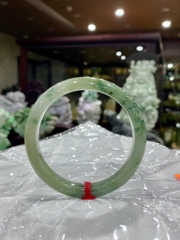 Vòng Liền Bản Hẹ Ngọc Phỉ Thuý 55.6mm (Kèm Giấy Kiểm Định)