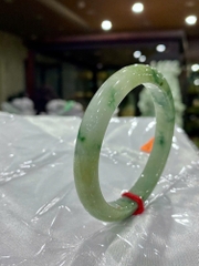 Vòng Liền Bản Hẹ Ngọc Phỉ Thuý 55.6mm (Kèm Giấy Kiểm Định)