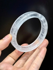 Vòng Liền Bản Vuông Cạnh Thạch Anh Trắng 55.8mm