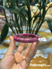 Vòng tay bản liền ngọc ruby vip 12mm