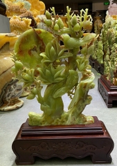 Tp Hoa khai phú quý ngọc onyx xanh 45x28x6cm